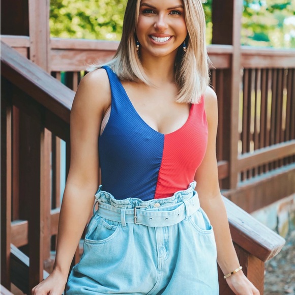 Red and blue bodysuit - Picture 1 of 3